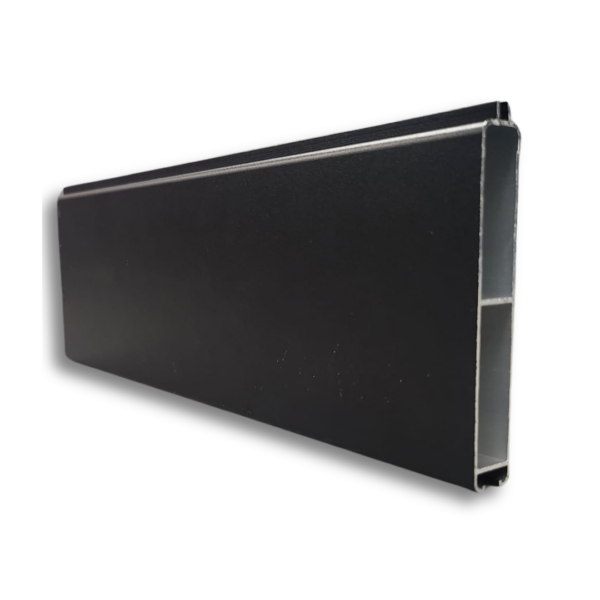 Aluminium Black 5.65m 100mm width Tongue & groove slat - Image 2