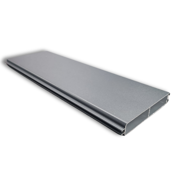 Aluminium Anthracite Grey 5.65m 100mm width Tongue & groove slat - Image 2