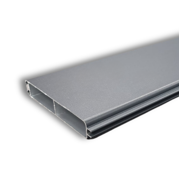 Aluminium Anthracite Grey 5.65m 100mm width Tongue & groove slat