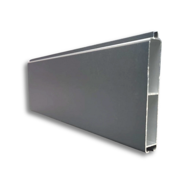 Aluminium Anthracite Grey 5.65m 100mm width Tongue & groove slat - Image 3