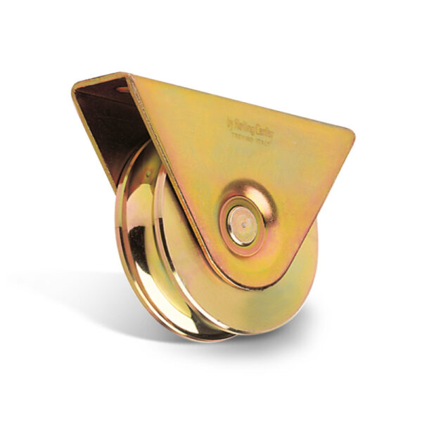 1030 PCO 100mm diameter o-groove wheel with closed support and two bearings