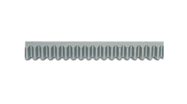 43/159 2m Galvanised 22x22 slotted MOD4 Gear Rack (NON DRILLED)