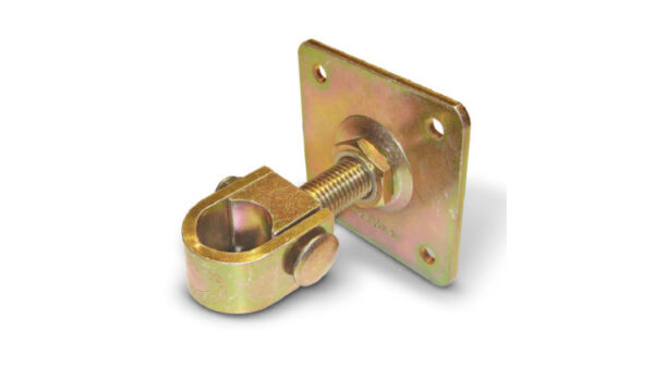 CR 35P Adjustable Wrap around Hinge with Fixing Plate M24 thread for 40mm box section