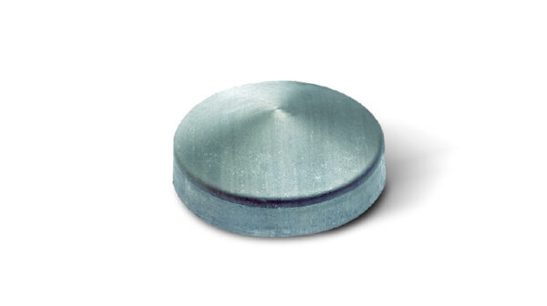 CAP 1TG Round Non Galvanised Weldable Cap with Flanges 33mm