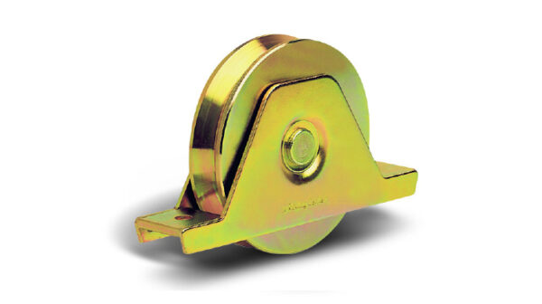 1020 PSV 100mm diameter v-groove wheel with support and one bearing