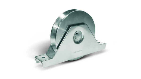 Rolling Center 1630 PSVI V-Groove Stainless Steel Support Wheel 2 Bearing 160x30mm
