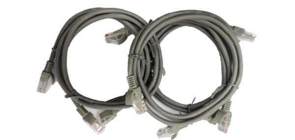 Haydon Grey 1m Cat5e RJ45 patch lead 5 Pack