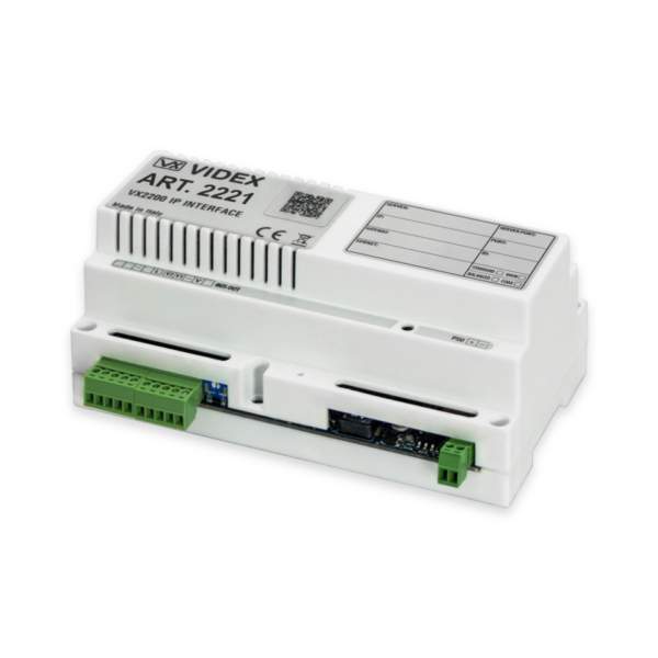 Videx 2221 Video IP concierge block interface
