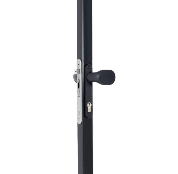 Locinox 3006PAD-9005 Handle set with rounded corners in black