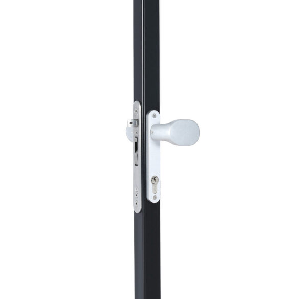 Locinox 3006PAD-ALUM Handle set with rounded corners in aluminium