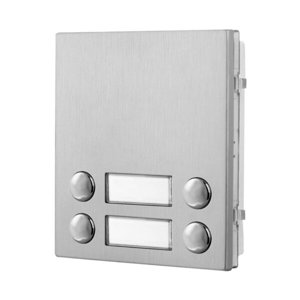 Videx 4042D/M 4 call button double row expansion module matt finish