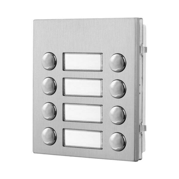Videx 4044D/M 8 call button double row expansion module matt finish