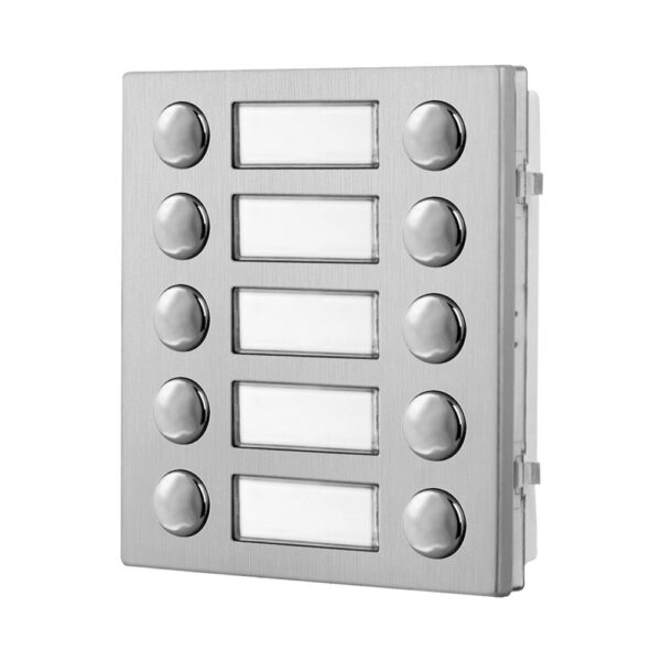 Videx 4045D/M 10 call button double row expansion module matt finish
