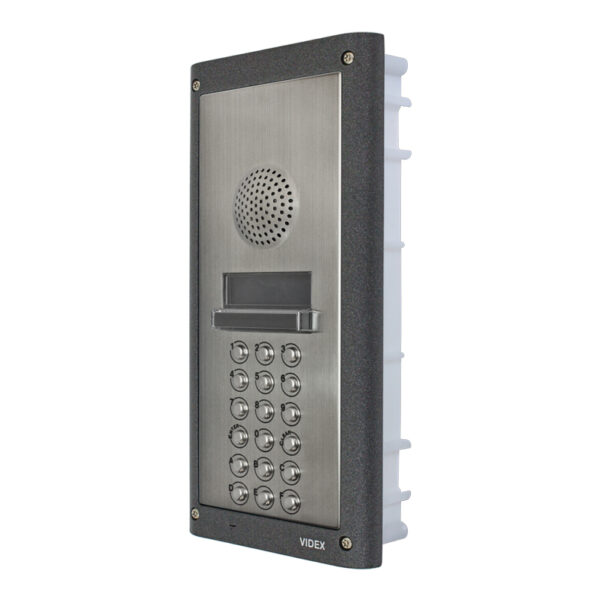 Videx 4202/1/F Flush digital audio door panel with A-F keys