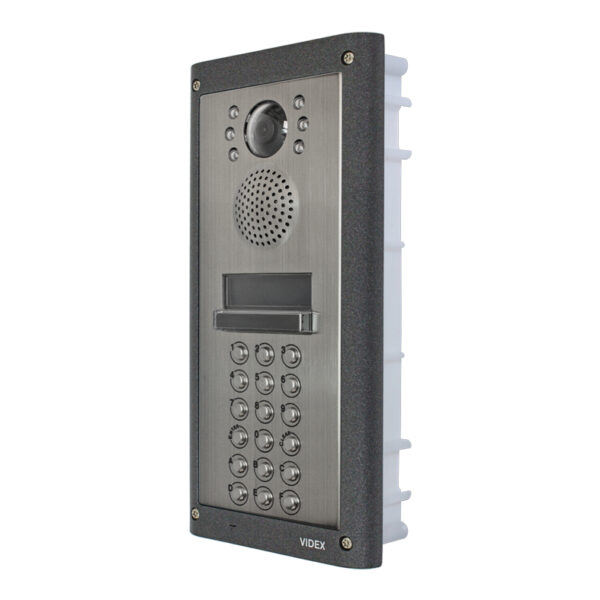 Videx 4202/1/FV/C Flush digital colour video door panel with A-F keys
