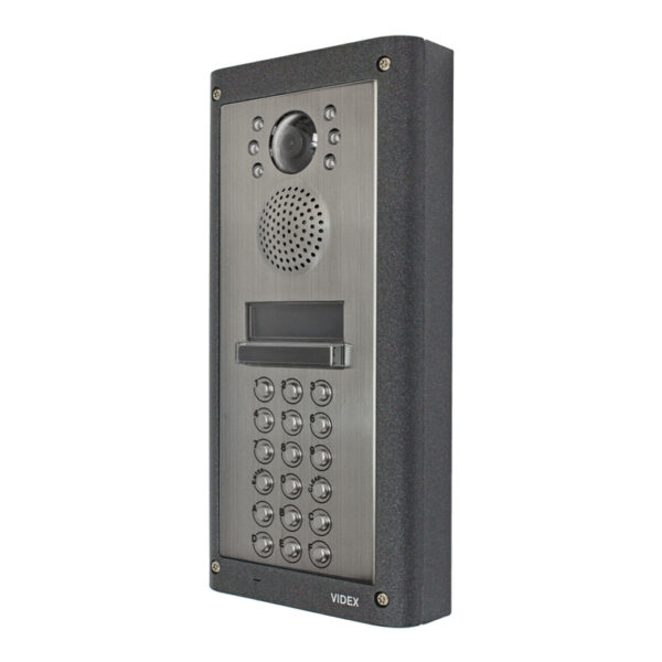 Videx 4202/1/SV/C Surface digital colour video door panel with A-F keys