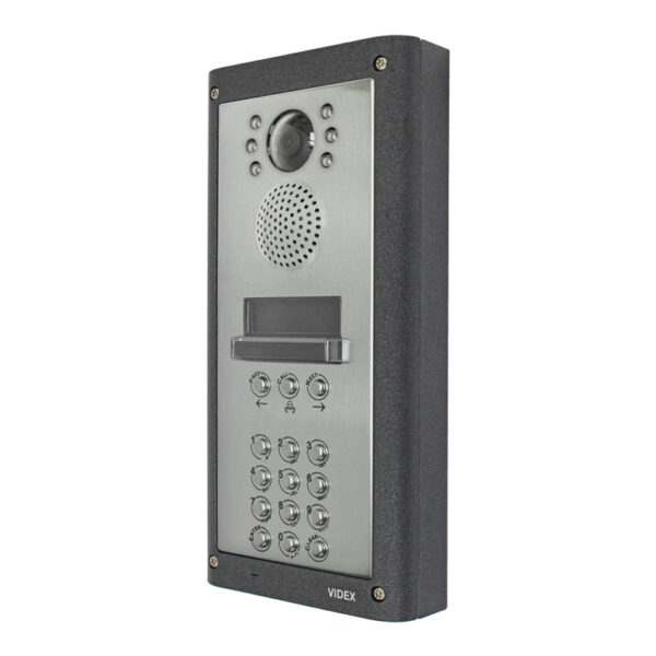 Videx 4202/1/SV/R/C Surface digital colour video door panel with name scroll facility