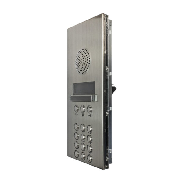 Videx 4202/1R digital audio door panel with name scroll facility