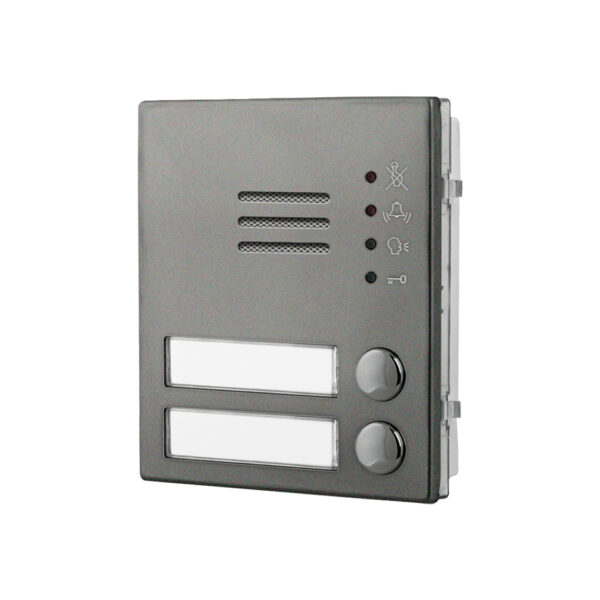 Videx 4204X-2/BL 2 Button VX2200 Speaker module Gun metal grey finish