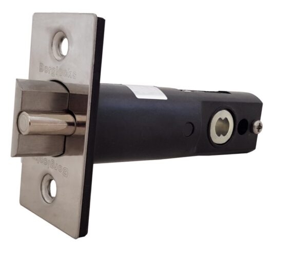 Borg BL4401 mechanical gate lock with keypad and 60mm latch for external doors - black finish with free turning lever handle - Image 4