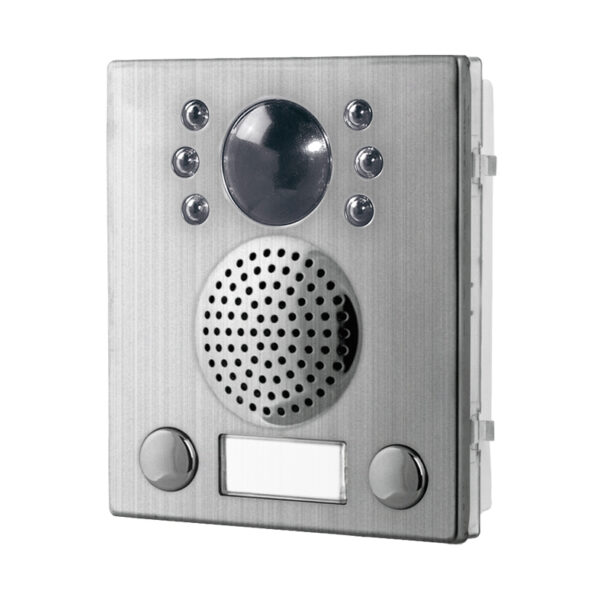 Videx 4832-1D/C/M colour camera & speaker module with two call buttons - matt finish