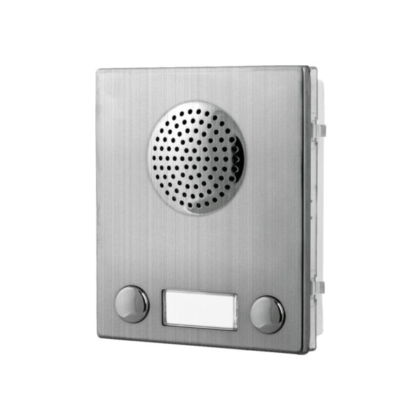 Videx 4837-1D/M 2 button speaker module (4+1 systems) - matt finish