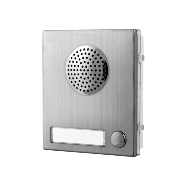 Videx 4837-1/M 1 button speaker module (4+1 systems) - matt finish