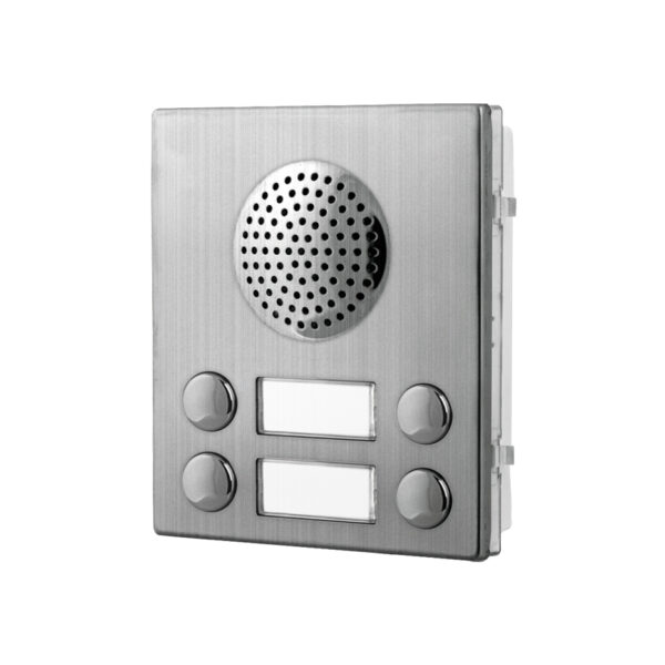 Videx 4837-2D/M 4 button speaker module (4+1 systems) - matt finish