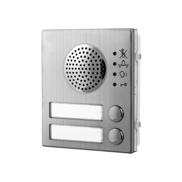Videx 4838-2/M 2 button intelligent speaker module (4+1, 5+1 systems) - matt finish
