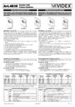 Videx 4838-1 Manual