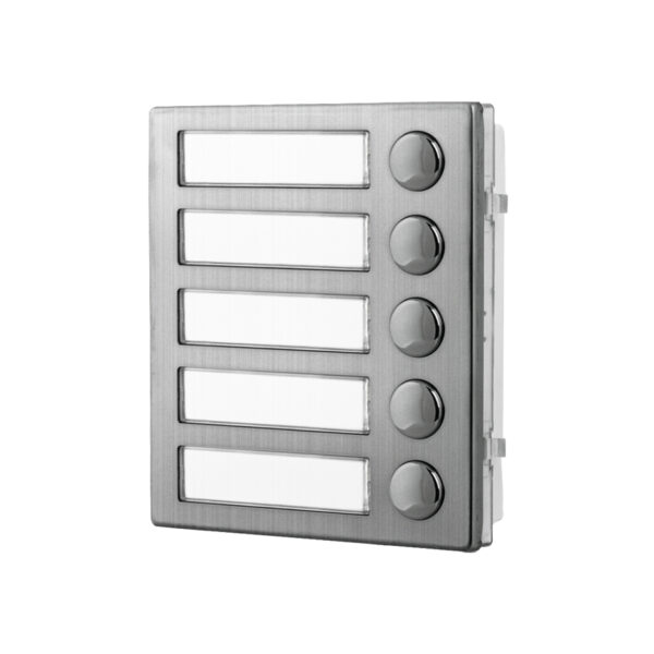 Videx 4845/M 5 call button expansion module - matt finish