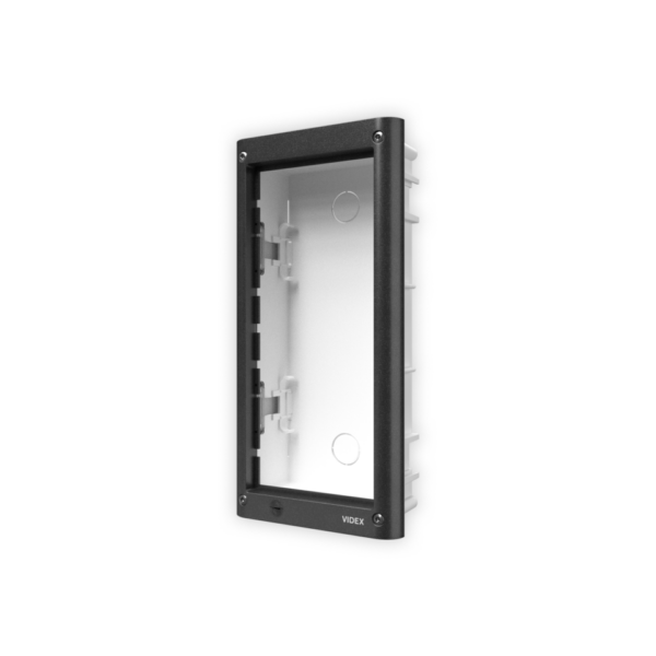 4852 Videx 2 Module Grey Flush back box unit - Image 2