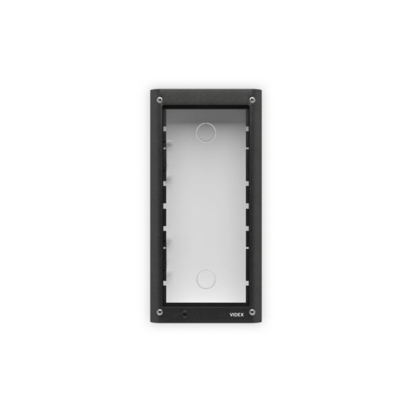 4852 Videx 2 Module Grey Flush back box unit