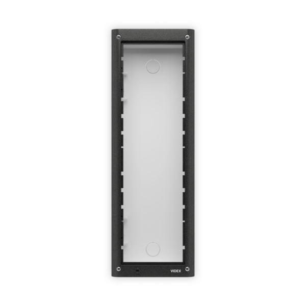4853 Videx 3 Module Grey Flush back box unit