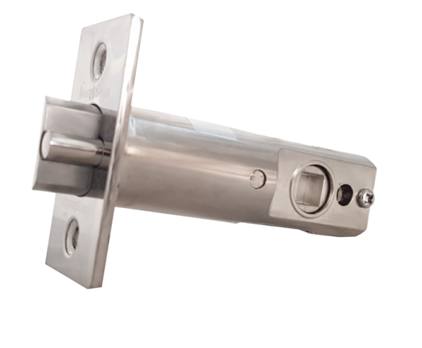 Borg BL5001 mechanical gate lock with keypad and 60mm latch for external doors - satin chrome finish with round bar lever handle - Image 4