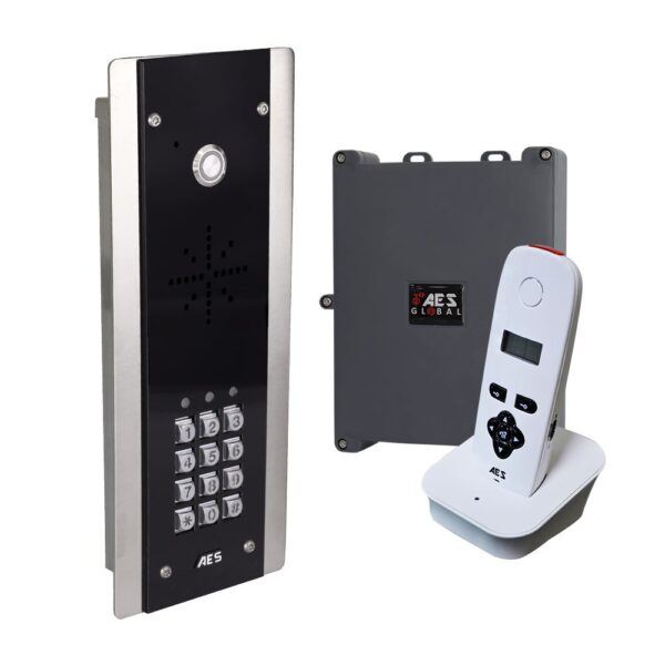 AES 603-FBK Flush Architectural Wireless Audio Intercom with Keypad