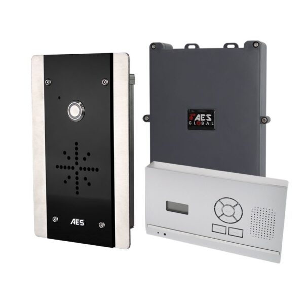 AES 603-HF-FB Flush Architectural Wireless Audio intercom with wall/desk mount handset