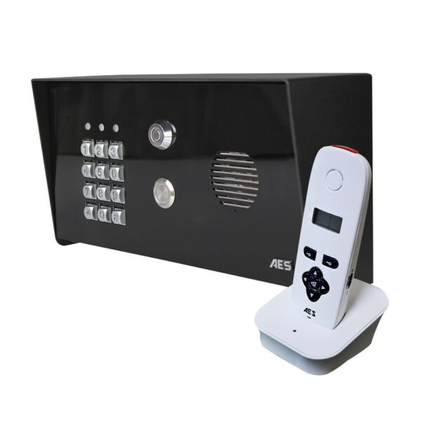 AES 603-PBK Pedestal Style Wireless Audio Intercom with keypad