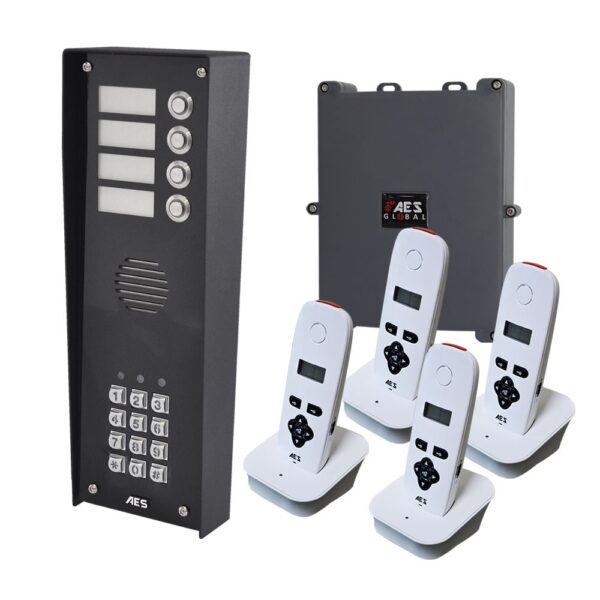 AES 703-IBK4 Imperial Wireless 4 Button audio intercom with keypad