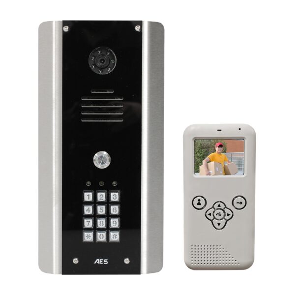 AES 705 ABK one way wireless video system with keypad