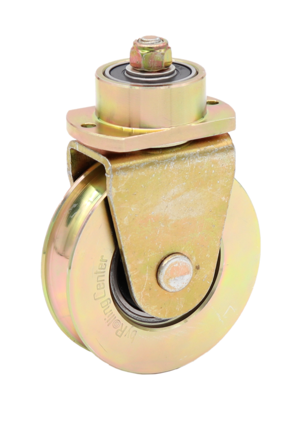 Rolling Center 820G016 80mm Diameter swivel support wheel for 16mm O groove track