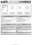 Videx 8837M-0 Manual
