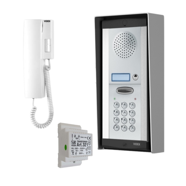 Videx 8K-1S/CL 8000 Series 1 way Audio intercom with keypad