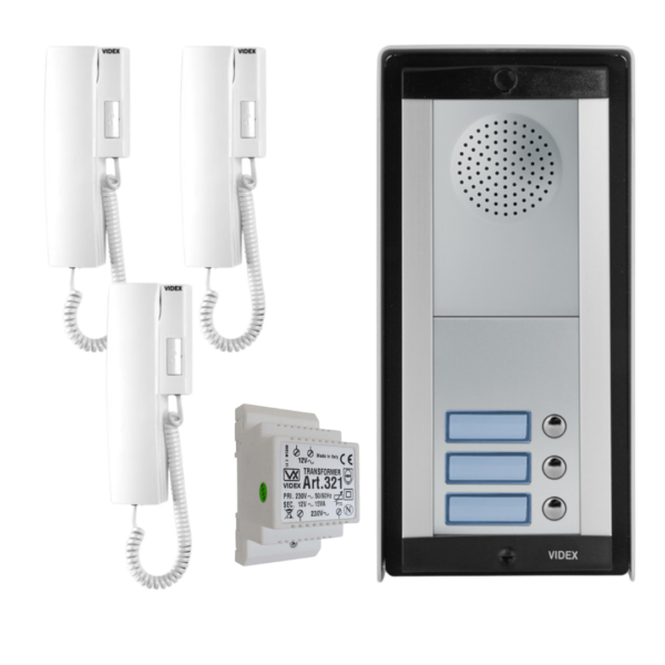 Videx 8K-3S 8000 Series 3 way Audio intercom