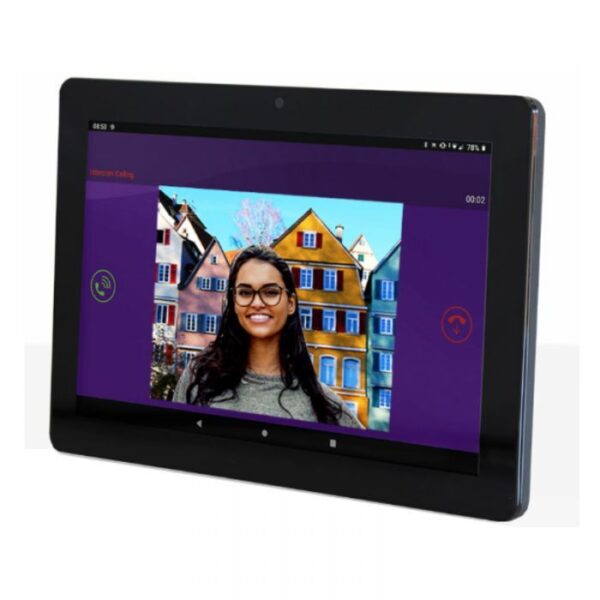AES MON11 wall/desk touch monitor with pre-loaded Android app