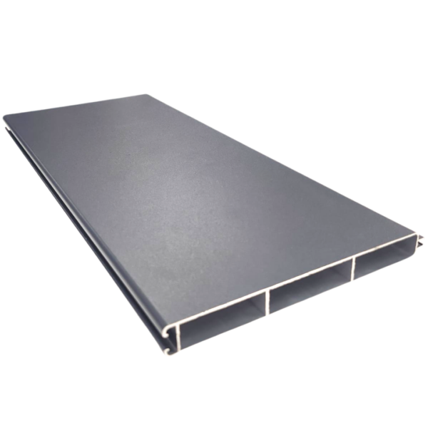 Aluminium Anthracite Grey 5.65m 150mm width Tongue & groove slat - Image 3