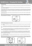 Borg BL3400 Handing Change Instructions