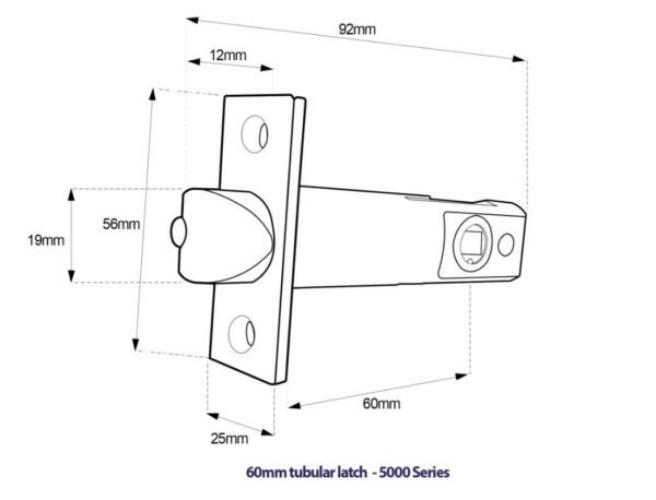 Borg BL5000ECP mechanical gate lock with keypad and free turning lever handle inside device for internal doors (no latch mechanism)- satin chrome finish with code reset function - Image 4