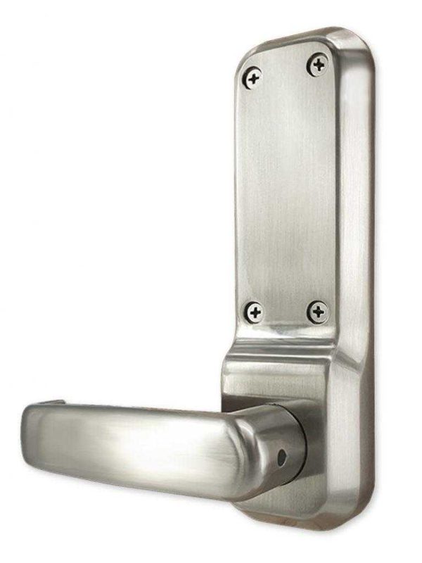 Borg BL7000 ECP Mechanical heavy duty gate lock with keypad, satin stainless finish with lever handle - Image 3