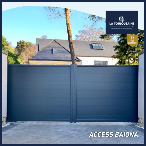 La Toulousaine Baiona Aluminium Double leaf swing gates 4m x 1.7m - Image 2
